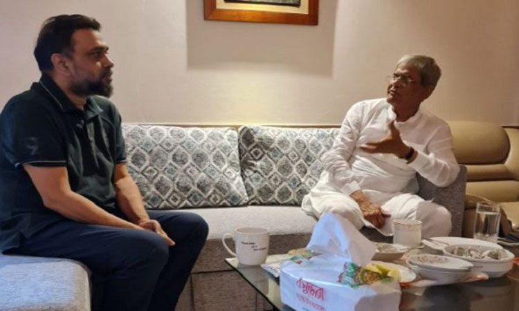 বিএনপি নেতা সাঈদ সোহরাবের বাসায় মির্জা ফখরুল
