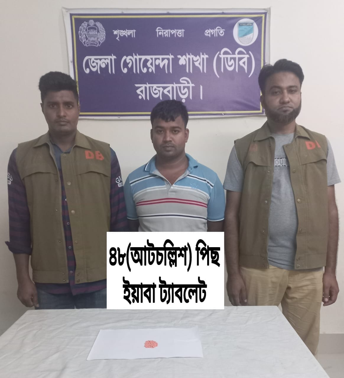ইয়াবাসহ ১ যুবক গ্রেফতার